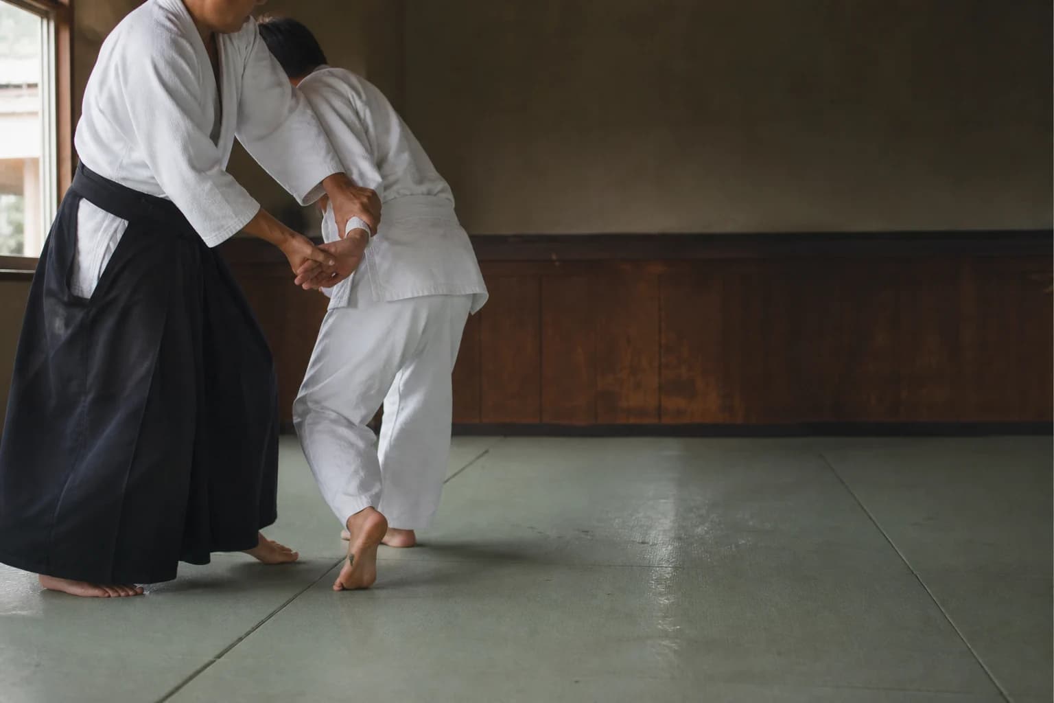Entraînement dans un club de Aikido