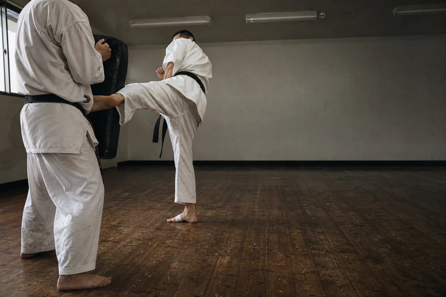 Karate club training session