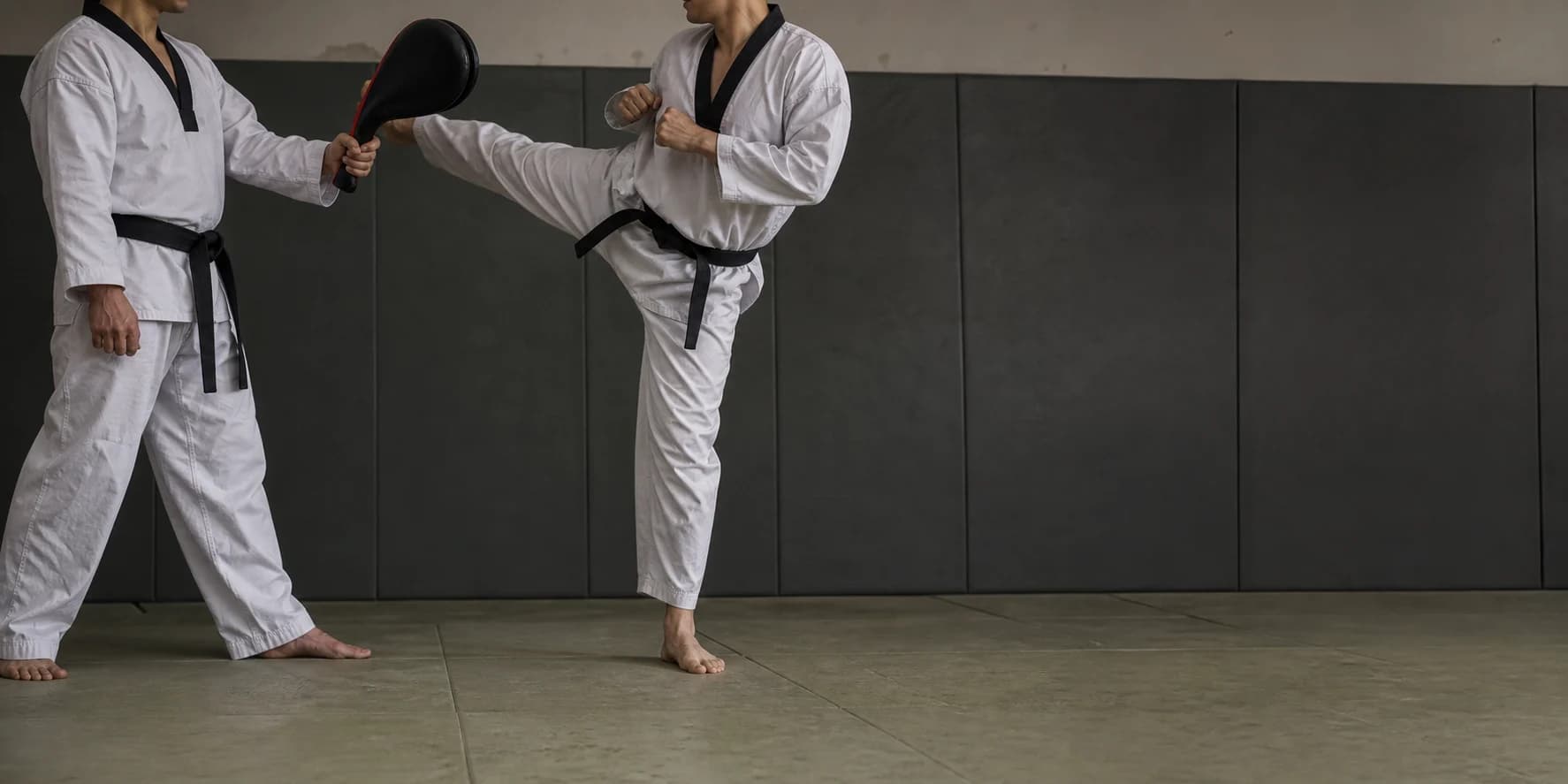 Entraînement dans un club de Taekwondo