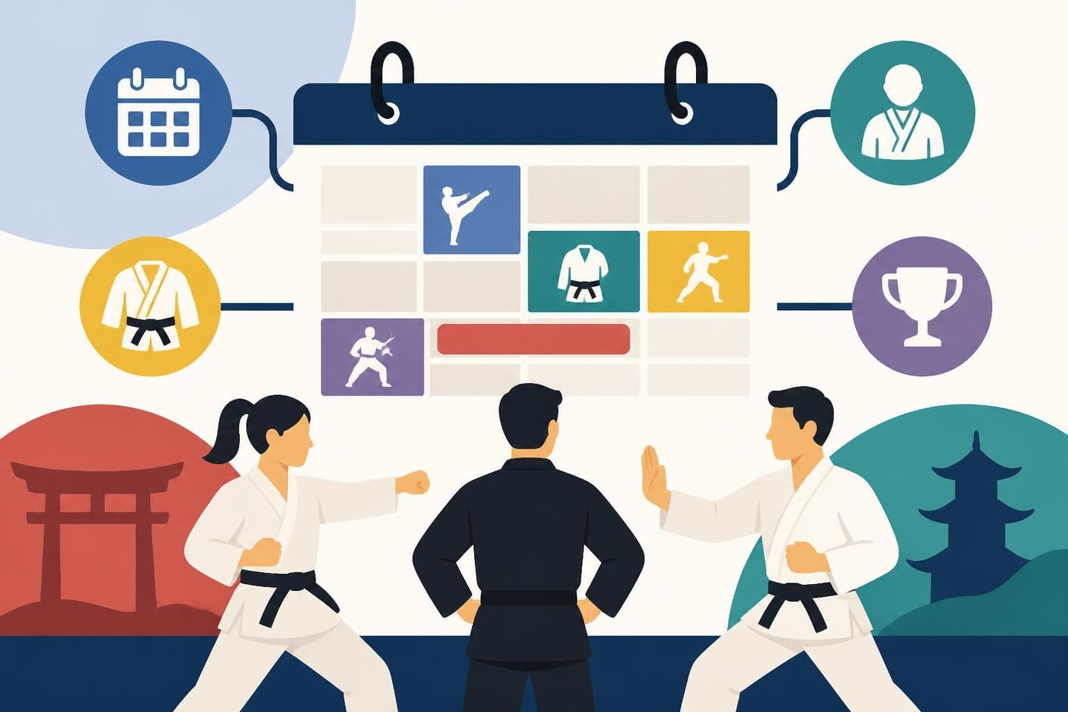 Plan Schedule Management for Martial Arts Academies