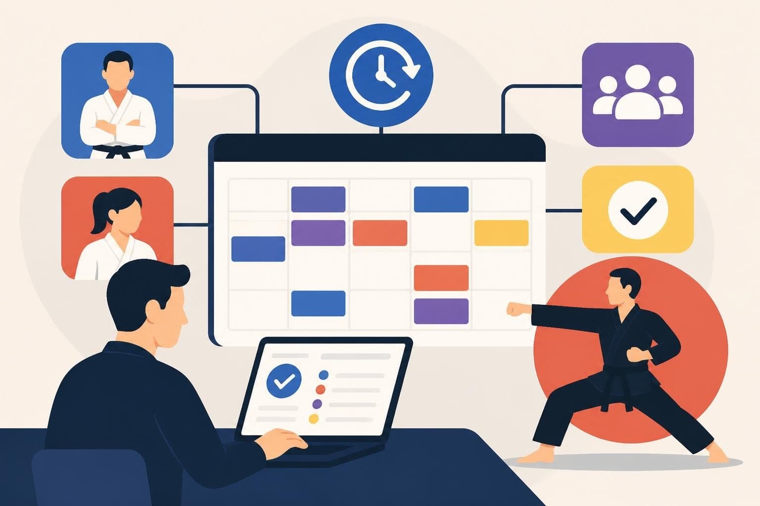 Automate Schedule Management for Martial Arts Academies
