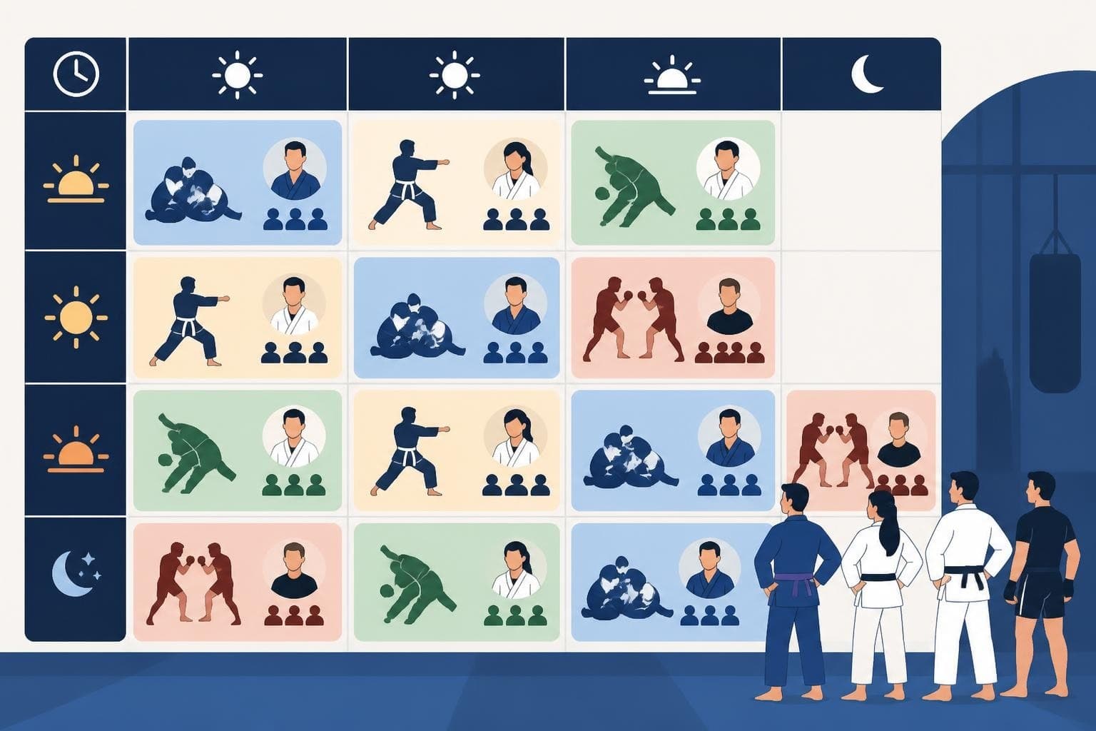 How to Make a Class Schedule for Your Martial Arts Academy
